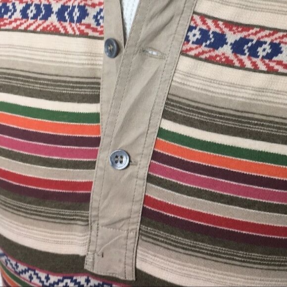 Polo Ralph Lauren Multicolored Southwestern Knit Henley Shirt - Picture 8 of 16
